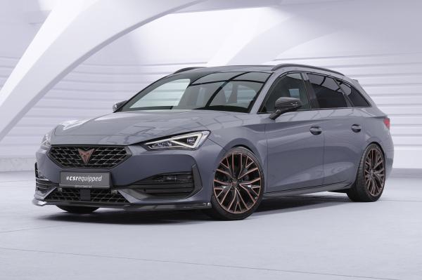 CSR Frontspoiler | Cup-Spoilerlippe mit ABE für Cupra Leon 4 (Typ KL) CSL544-L schwarz matt (Lackierung erforderlich)