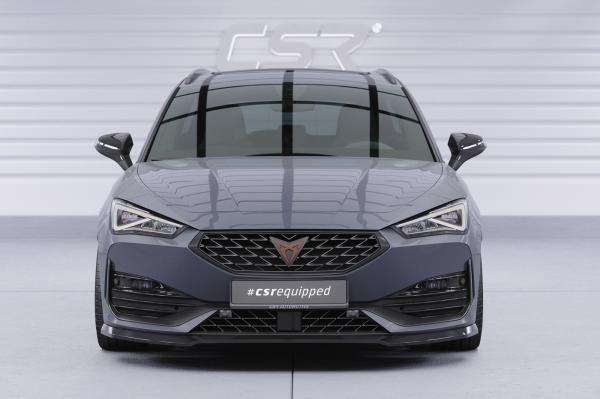 CSR Frontspoiler | Cup-Spoilerlippe mit ABE für Cupra Leon 4 (Typ KL) CSL544-L schwarz matt (Lackierung erforderlich)