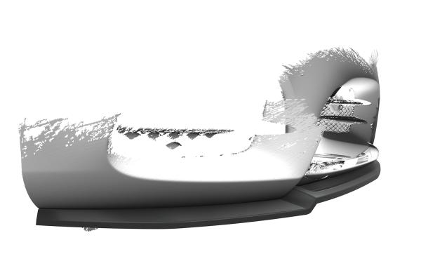 CSR Frontspoiler | Cup-Spoilerlippe mit ABE für Mercedes-Benz V-Klasse 447 AMG-Line CSL545-C Carbon Look Hochglanz (keine Lackierung erforderlich)