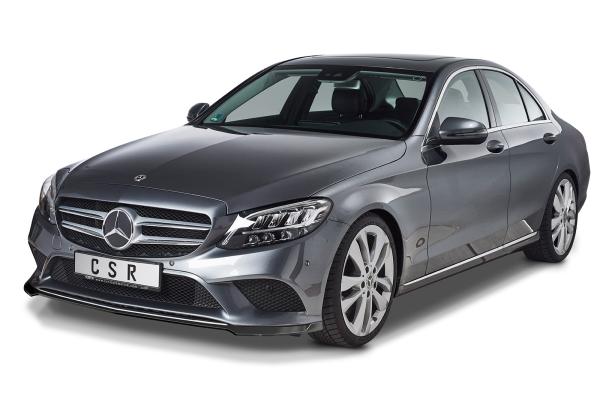 CSR Frontspoiler | Cup-Spoilerlippe mit ABE für Mercedes-Benz C-Klasse W205 CSL546-M Carbon Look matt strukturiert (keine Lackierung erforderlich)