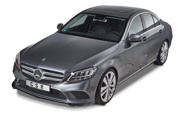 CSR Frontspoiler | Cup-Spoilerlippe mit ABE für Mercedes-Benz C-Klasse W205 CSL546-M Carbon Look matt strukturiert (keine Lackierung erforderlich)