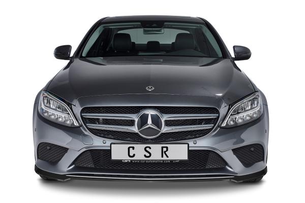 CSR Frontspoiler | Cup-Spoilerlippe mit ABE für Mercedes-Benz C-Klasse W205 CSL546-M Carbon Look matt strukturiert (keine Lackierung erforderlich)