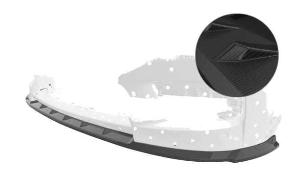 CSR Frontspoiler | Cup-Spoilerlippe mit ABE für BMW X1 E84 M-Paket CSL547-M Carbon Look matt strukturiert (keine Lackierung erforderlich)