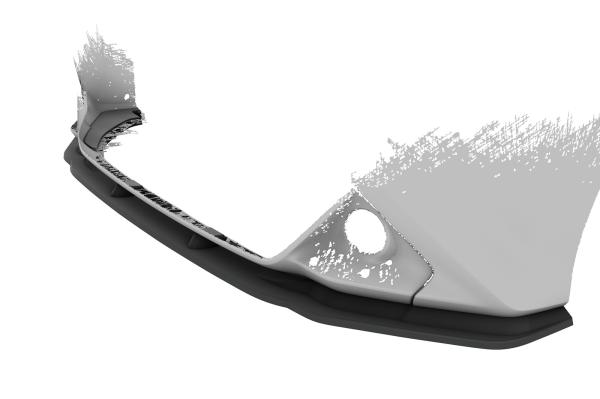 CSR Frontspoiler | Cup-Spoilerlippe mit ABE für Toyota Aygo 2 Facelift CSL548-M Carbon Look matt strukturiert (keine Lackierung erforderlich)