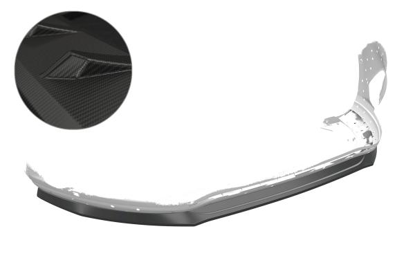 CSR Frontspoiler | Cup-Spoilerlippe mit ABE für Ford S-Max MK2 CSL551-M Carbon Look matt strukturiert (keine Lackierung erforderlich)