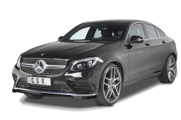CSR Frontspoiler | Cup-Spoilerlippe mit ABE für Mercedes-Benz GLC (X253/C253) AMG-Line CSL552-L schwarz matt (Lackierung erforderlich)