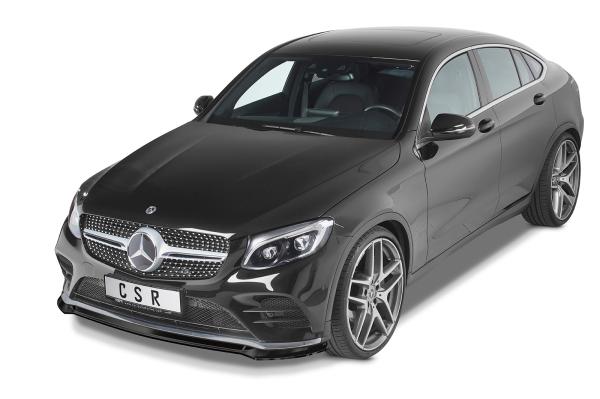 CSR Frontspoiler | Cup-Spoilerlippe mit ABE für Mercedes-Benz GLC (X253/C253) AMG-Line CSL552-L schwarz matt (Lackierung erforderlich)