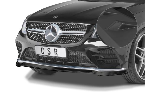 CSR Frontspoiler | Cup-Spoilerlippe mit ABE für Mercedes-Benz GLC (X253/C253) AMG-Line CSL552-L schwarz matt (Lackierung erforderlich)