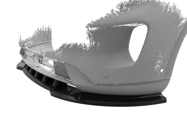 CSR Frontspoiler | Cup-Spoilerlippe mit ABE für Ford Kuga 3 CSL553-M Carbon Look matt strukturiert (keine Lackierung erforderlich)