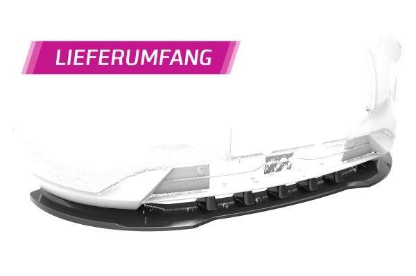CSR Frontspoiler | Cup-Spoilerlippe mit ABE für Ford Kuga 3 CSL553-M Carbon Look matt strukturiert (keine Lackierung erforderlich)
