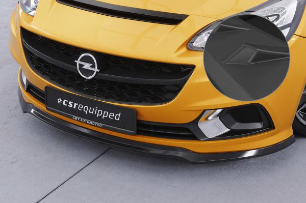 CSR Frontspoiler | Cup-Spoilerlippe mit ABE für Opel Corsa E OPC / GSi CSL554-L schwarz matt (Lackierung erforderlich)