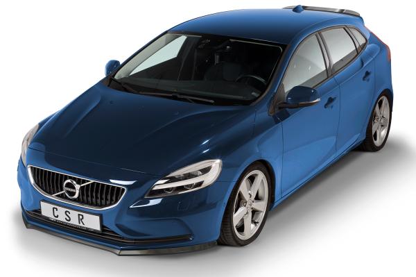CSR Frontspoiler | Cup-Spoilerlippe mit ABE für Volvo V40 CSL556-S schwarz matt strukturiert (keine Lackierung erforderlich)