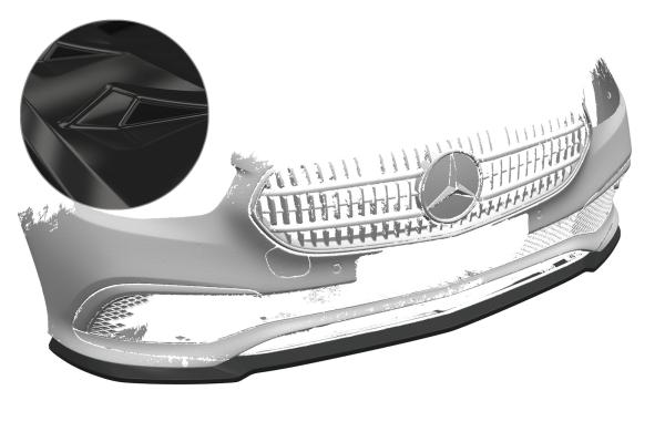 CSR Frontspoiler | Cup-Spoilerlippe mit ABE für Mercedes-Benz E-Klasse W213/S213 CSL557-G Glossy schwarz Hochglanz (keine Lackierung erforderlich)