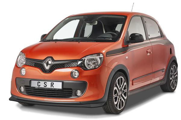 CSR Frontspoiler | Cup-Spoilerlippe mit ABE für Renault Twingo 3 GT CSL559-L schwarz matt (Lackierung erforderlich)