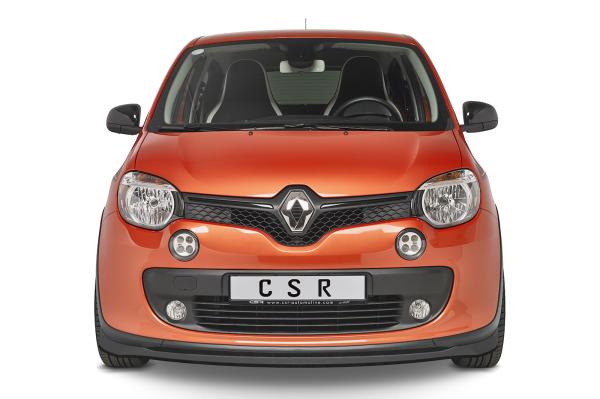 CSR Frontspoiler | Cup-Spoilerlippe mit ABE für Renault Twingo 3 GT CSL559-L schwarz matt (Lackierung erforderlich)