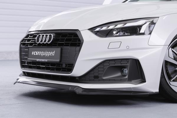 CSR Frontspoiler | Cup-Spoilerlippe mit ABE für Audi A5 F5  Basis / Advanced CSL562-L schwarz matt (Lackierung erforderlich)