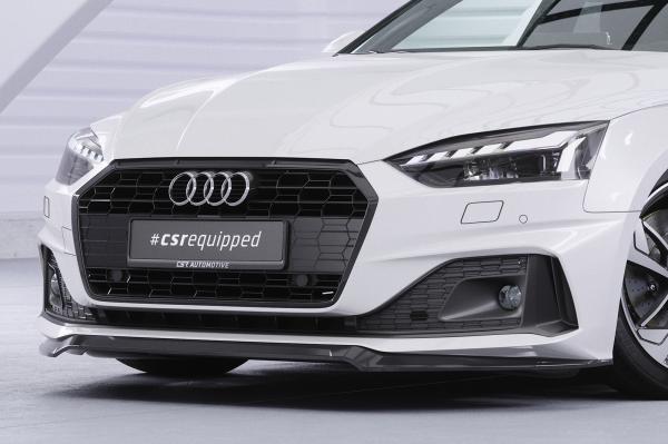 CSR Frontspoiler | Cup-Spoilerlippe mit ABE für Audi A5 F5  Basis / Advanced CSL562-L schwarz matt (Lackierung erforderlich)