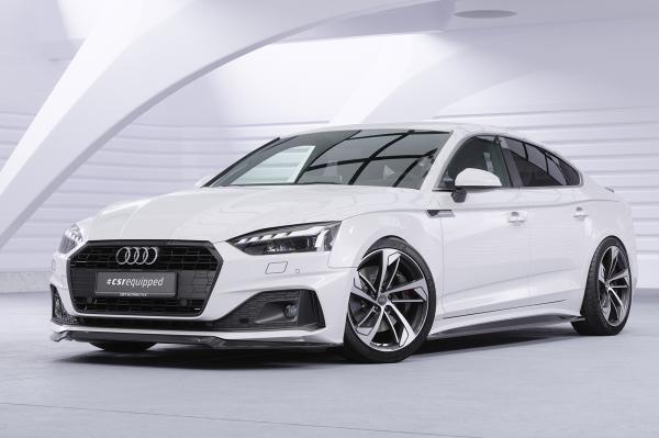 CSR Frontspoiler | Cup-Spoilerlippe mit ABE für Audi A5 F5  Basis / Advanced CSL562-L schwarz matt (Lackierung erforderlich)