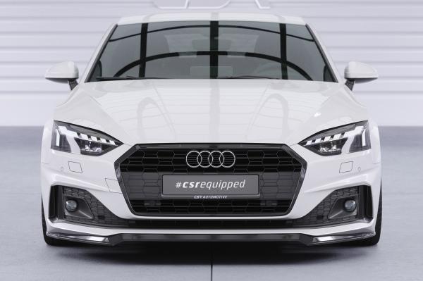 CSR Frontspoiler | Cup-Spoilerlippe mit ABE für Audi A5 F5  Basis / Advanced CSL562-L schwarz matt (Lackierung erforderlich)