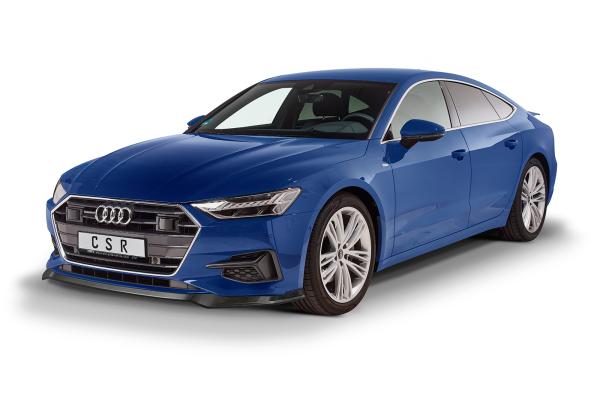 CSR Frontspoiler | Cup-Spoilerlippe mit ABE für Audi A7 C8 (Typ 4K) CSL563-G Glossy schwarz glänzend (keine Lackierung erforderlich)