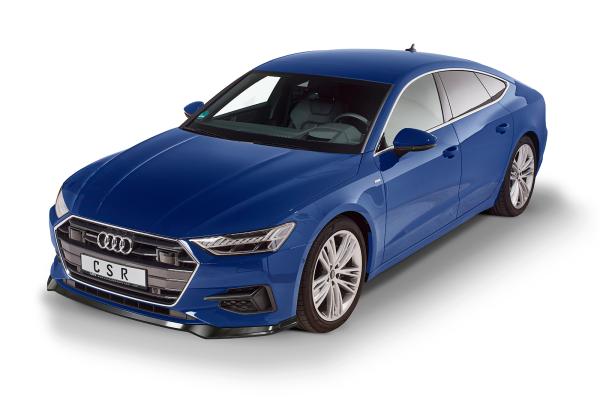 CSR Frontspoiler | Cup-Spoilerlippe mit ABE für Audi A7 C8 (Typ 4K) CSL563-G Glossy schwarz glänzend (keine Lackierung erforderlich)
