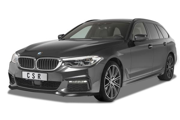 CSR Frontspoiler | Cup-Spoilerlippe mit ABE für BMW 5er G30/G31 M-Paket CSL564-L schwarz matt (Lackierung erforderlich)