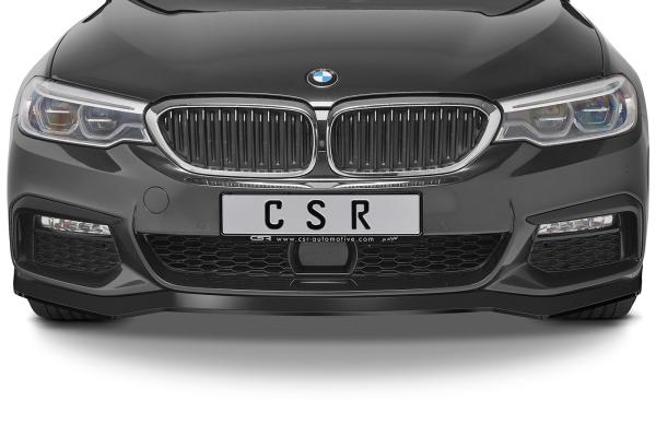 CSR Frontspoiler | Cup-Spoilerlippe mit ABE für BMW 5er G30/G31 M-Paket CSL564-L schwarz matt (Lackierung erforderlich)
