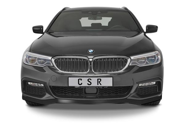 CSR Frontspoiler | Cup-Spoilerlippe mit ABE für BMW 5er G30/G31 M-Paket CSL564-L schwarz matt (Lackierung erforderlich)