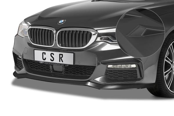 CSR Frontspoiler | Cup-Spoilerlippe mit ABE für BMW 5er G30/G31 M-Paket CSL564-L schwarz matt (Lackierung erforderlich)