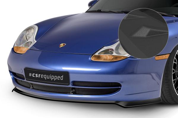 CSR Frontspoiler | Cup-Spoilerlippe mit ABE für Porsche 911/996 CSL565-S Strukturiert schwarz matt (keine Lackierung erforderlich)