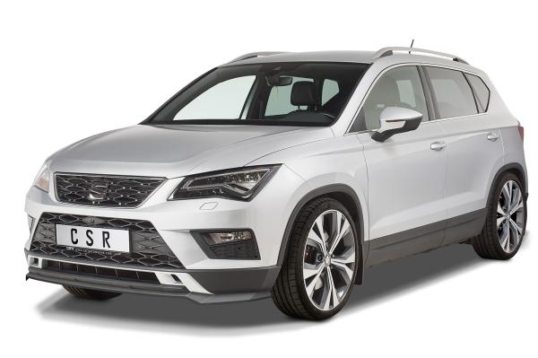 CSR Frontspoiler | Cup-Spoilerlippe mit ABE für Seat Ateca (Typ 5FP, KH7) CSL567-L Lackierung erforderlich (schwarz matt)