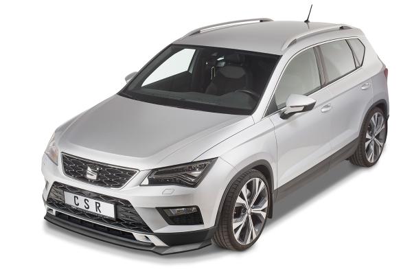 CSR Frontspoiler | Cup-Spoilerlippe mit ABE für Seat Ateca (Typ 5FP, KH7) CSL567-L Lackierung erforderlich (schwarz matt)