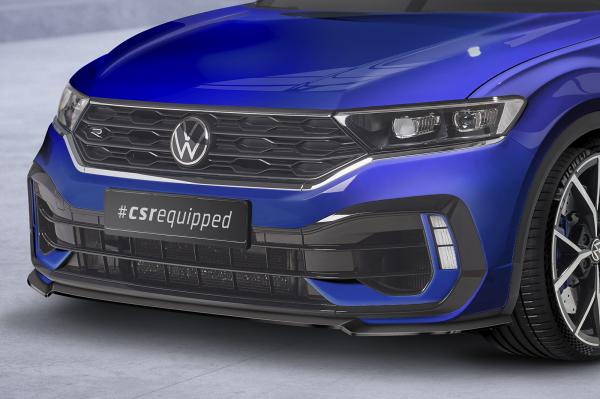 CSR Frontspoiler | Cup-Spoilerlippe mit ABE für VW T-Roc (A1) R CSL568-L Lackierung erforderlich (schwarz matt)