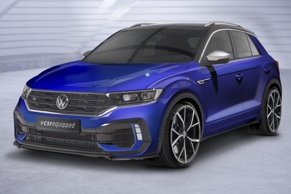 CSR Frontspoiler | Cup-Spoilerlippe mit ABE für VW T-Roc (A1) R CSL568-L Lackierung erforderlich (schwarz matt)
