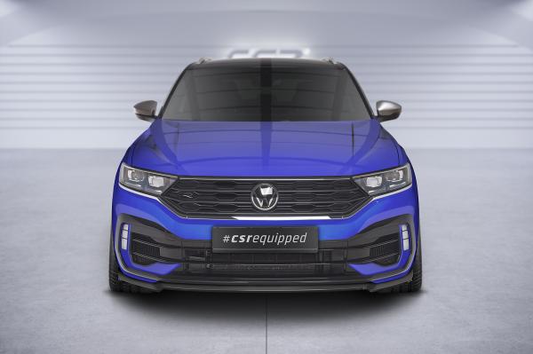 CSR Frontspoiler | Cup-Spoilerlippe mit ABE für VW T-Roc (A1) R CSL568-L Lackierung erforderlich (schwarz matt)