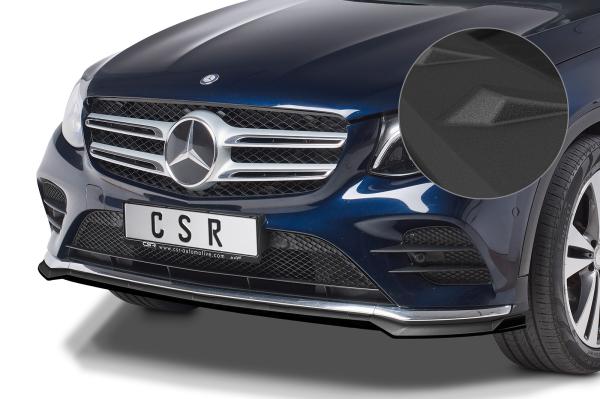 CSR Frontspoiler | Cup-Spoilerlippe mit ABE für Mercedes-Benz GLC (X253/C253) AMG-Line CSL571 schwarz matt strukturiert (keine Lackierung erforderlich)
