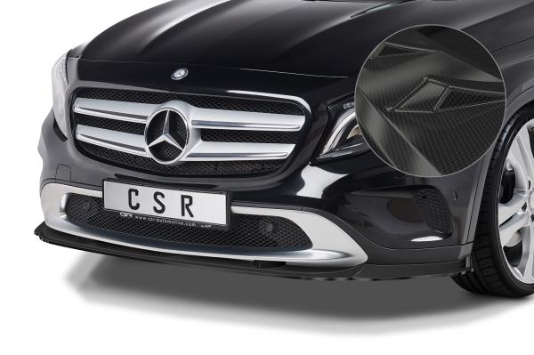 CSR Frontspoiler | Cup-Spoilerlippe mit ABE für Mercedes-Benz GLA (X156) CSL572-C Carbon Look Hochglanz (keine Lackierung erforderlich)
