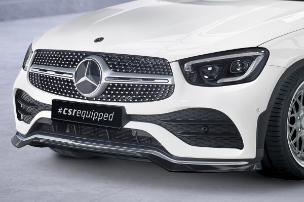 CSR Frontspoiler | Cup-Spoilerlippe mit ABE für Mercedes-Benz GLC (C253/X253) AMG-Line CSL573-G Glossy schwarz Hochglanz (keine Lackierung erforderlich)