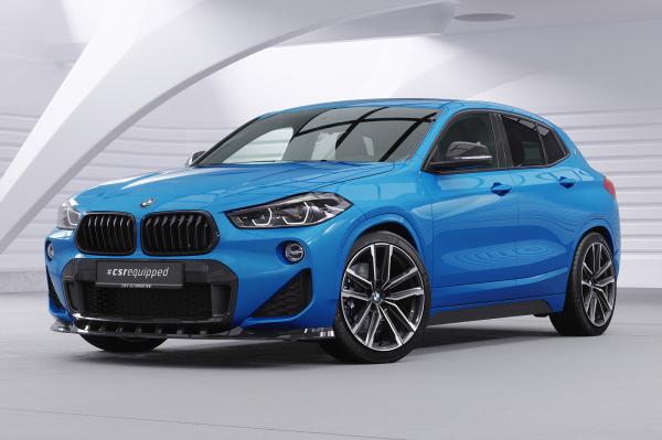 CSR Frontspoiler | Cup-Spoilerlippe mit ABE für BMW X2 F39 M-Paket CSL574-L schwarz matt (Lackierung erforderlich)