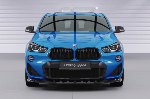 CSR Frontspoiler | Cup-Spoilerlippe mit ABE für BMW X2 F39 M-Paket CSL574-L schwarz matt (Lackierung erforderlich)