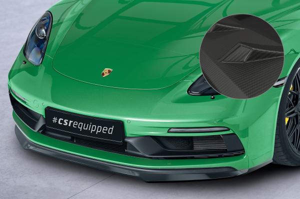 CSR Frontspoiler | Cup-Spoilerlippe mit ABE für Porsche 718 Cayman/Boxster GTS 4.0 (982) CSL575-M Carbon Look matt strukturiert (keine Lackierung erforderlich)