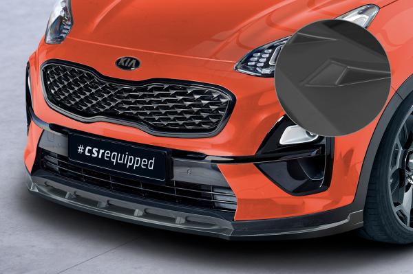 CSR Frontspoiler | Cup-Spoilerlippe mit ABE für Kia Sportage QLE CSL577-L Lackierung erforderlich (schwarz matt)