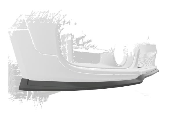 CSR Frontspoiler | Cup-Spoilerlippe mit ABE für Mini Countryman F60 CSL578-S schwarz matt strukturiert (keine Lackierung erforderlich)