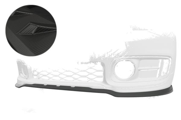 CSR Frontspoiler | Cup-Spoilerlippe mit ABE für Mini Countryman F60 CSL578-M Carbon Look matt strukturiert (keine Lackierung erforderlich)