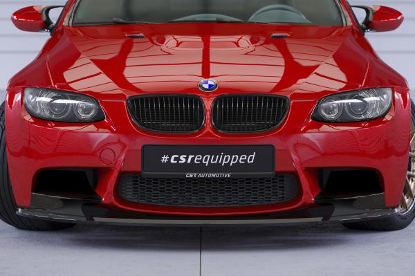 CSR Frontspoiler | Cup-Spoilerlippe mit ABE für BMW M3 E90/E92/E93 CSL579-G Glossy schwarz glänzend (keine Lackierung erforderlich)