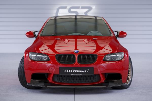 CSR Frontspoiler | Cup-Spoilerlippe mit ABE für BMW M3 E90/E92/E93 CSL579-G Glossy schwarz glänzend (keine Lackierung erforderlich)