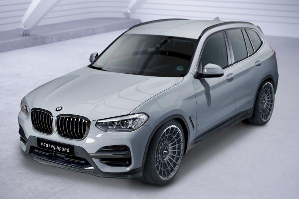 CSR Frontspoiler | Cup-Spoilerlippe mit ABE für BMW X3 G01 CSL581-L schwarz matt (Lackierung erforderlich)