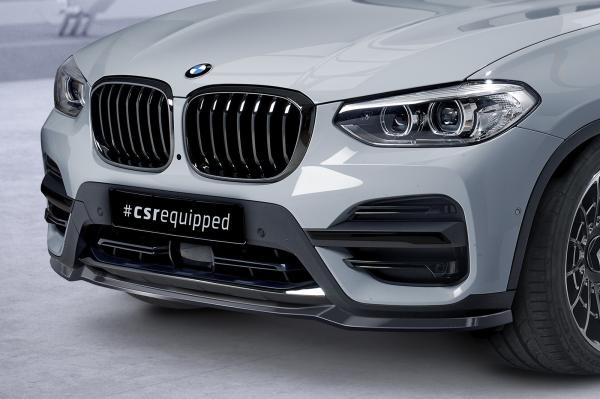 CSR Frontspoiler | Cup-Spoilerlippe mit ABE für BMW X3 G01 CSL581-L schwarz matt (Lackierung erforderlich)