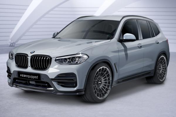 CSR Frontspoiler | Cup-Spoilerlippe mit ABE für BMW X3 G01 CSL581-L schwarz matt (Lackierung erforderlich)