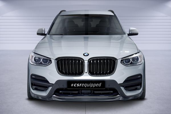 CSR Frontspoiler | Cup-Spoilerlippe mit ABE für BMW X3 G01 CSL581-L schwarz matt (Lackierung erforderlich)